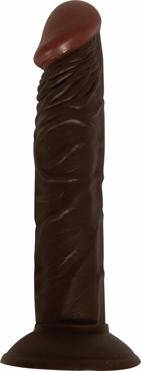 AFRO AMERICAN WHOPPER VIBRATING 8IN BROWN
