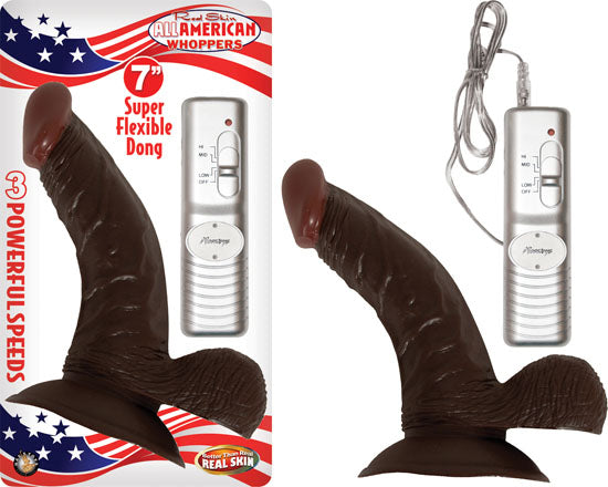AFRO AMERICAN WHOPPER 7IN W/ BALLS BROWN