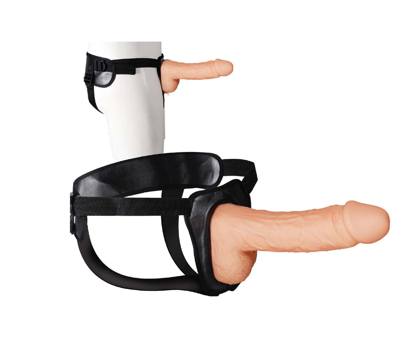 ERECTION ASSISTANT HOLLOW STRAP-ON 8.5IN WHITE