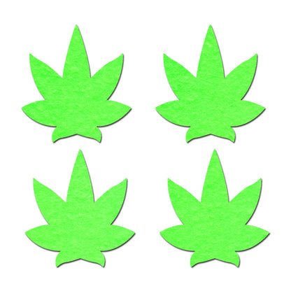 PASTEASE SMALL GLOW IN THE POT LEAF NIPPLE