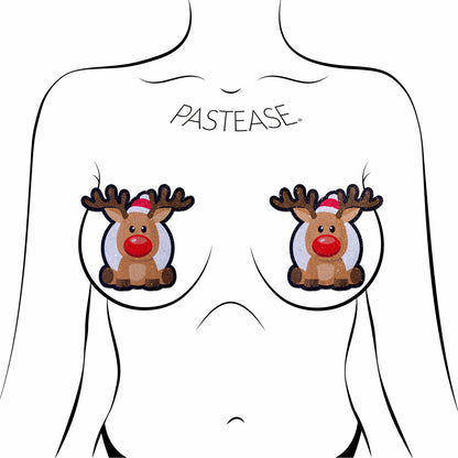 PASTEASE XMAS REINDEER RED NOSE RUDOLPH