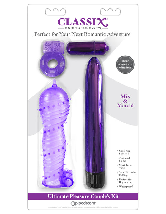CLASSIX ULTIMATE PLEASURE COUPLES KIT PURPLE