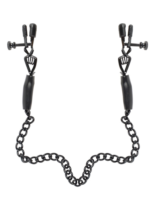 FETISH FANTASY ADJUSTABLE NIPPLE CHAIN CLAMPS