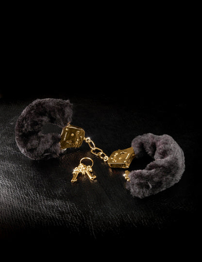 FETISH FANTASY GOLD DELUXE FURRY CUFFS
