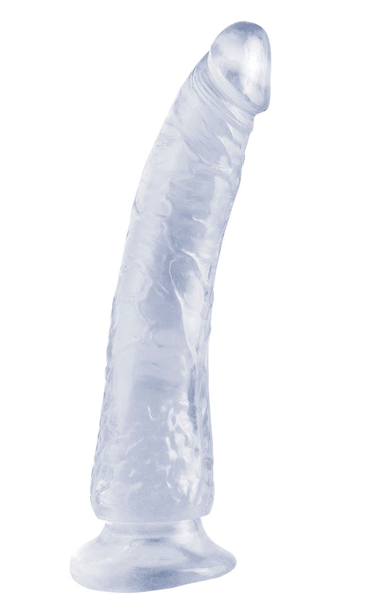 BASIX RUBBER WORKS SLIM DONG 7IN CLEAR W/ SUCTION CUP
