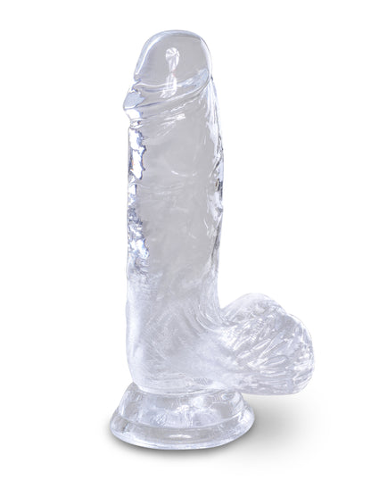 KING COCK CLEAR 5 IN COCK W/ BALLS