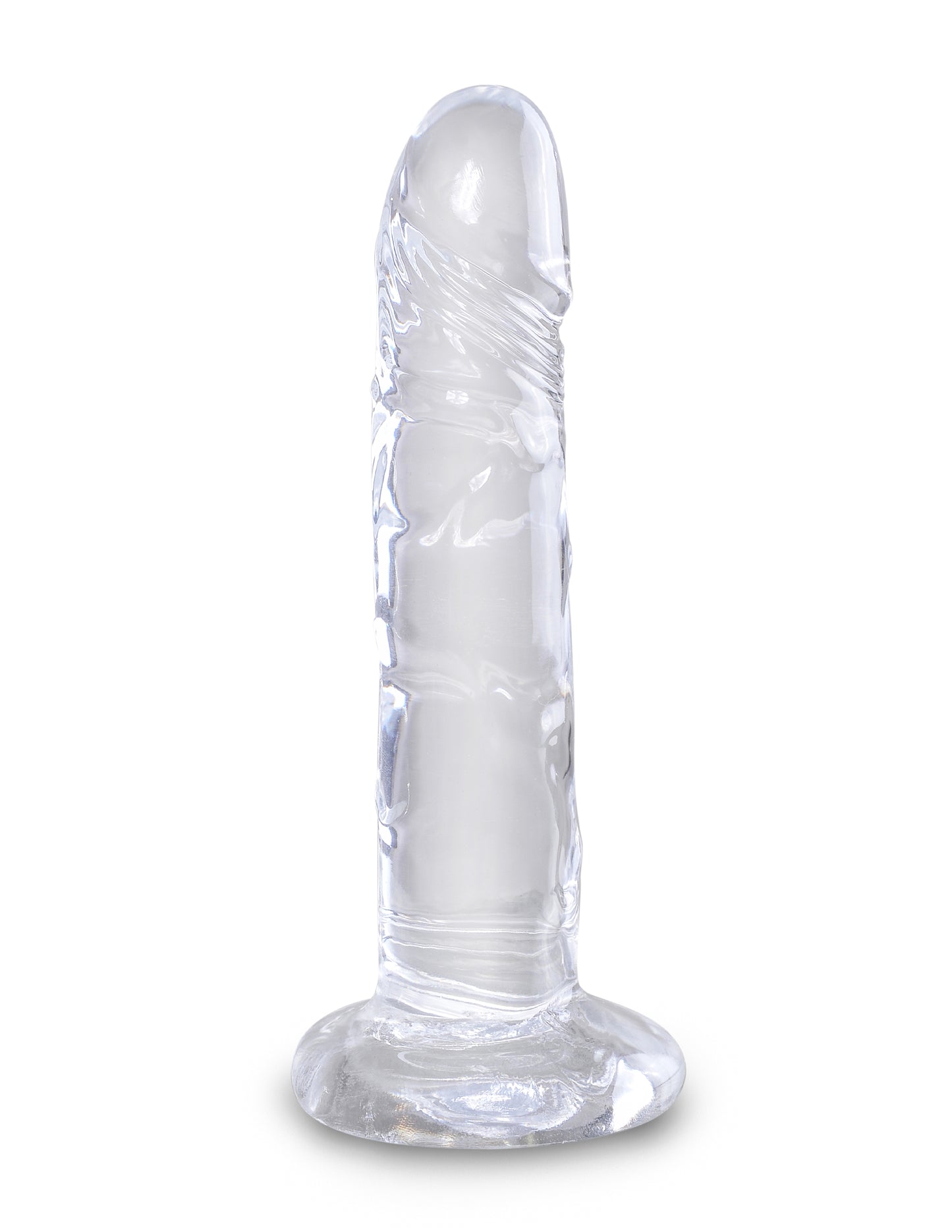 KING COCK CLEAR 6 IN COCK W/O BALLS