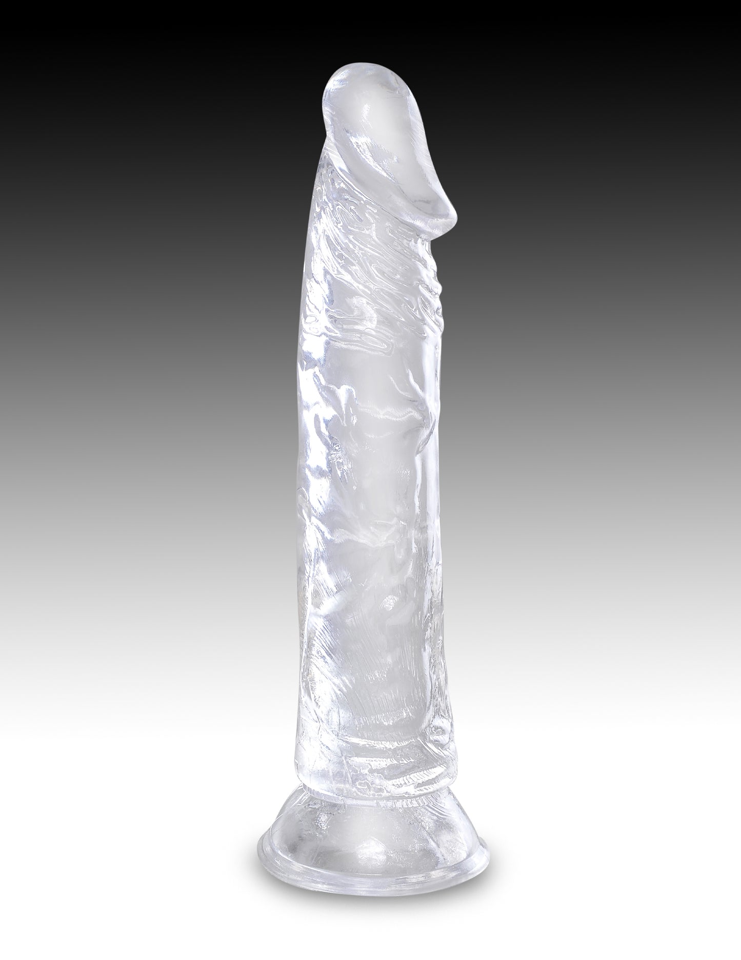 KING COCK CLEAR 8 IN COCK W/O BALLS