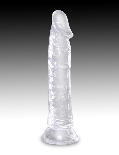 KING COCK CLEAR 8 IN COCK W/O BALLS