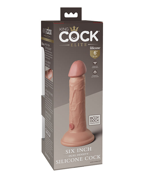 KING COCK ELITE 6 IN DUAL DENSITY LIGHT