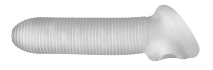 PERFECT FIT FAT BOY MICRO RIBBED SHEATH 6.5IN CLEAR