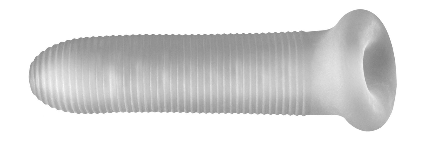 PERFECT FIT FAT BOY MICRO RIBBED SHEATH 6.5IN CLEAR