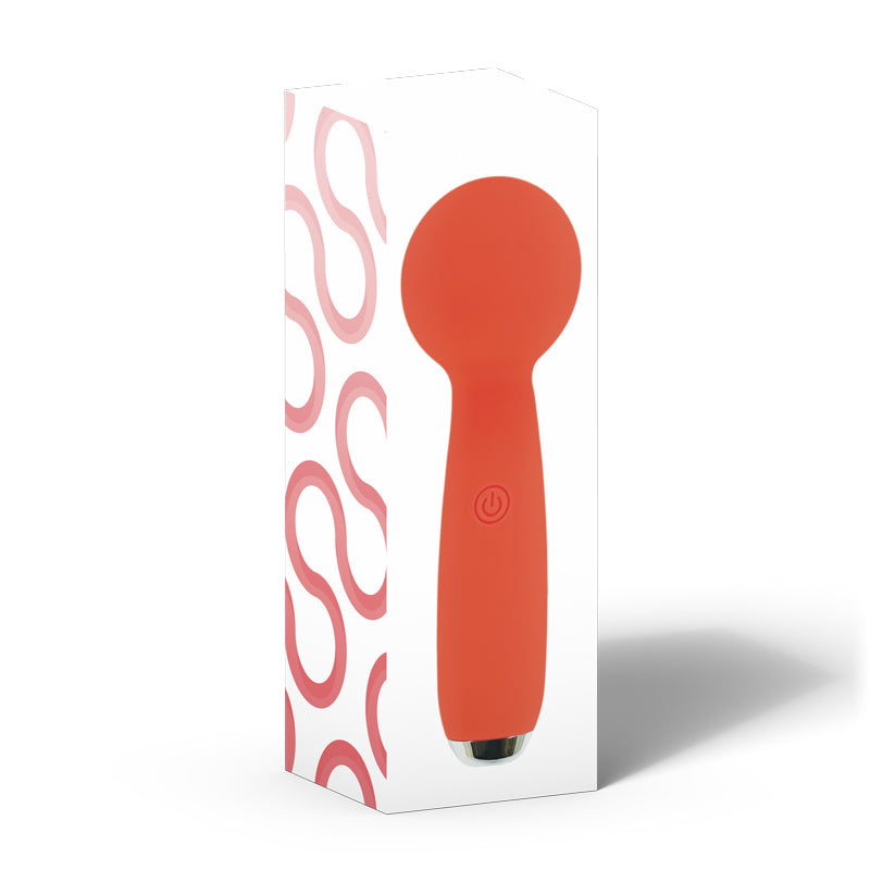 PETITES LIL EXCLAIM MINI WAND VIBRATOR ORANGE