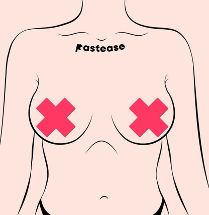 PASTEASE PLUS X GLOW IN THE DARK NEON PINK CROSS