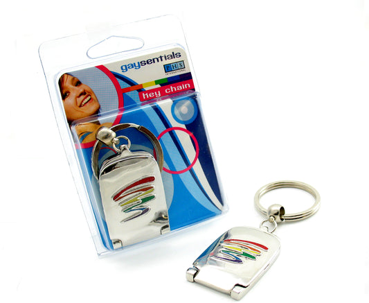 GAYSENTIALS MIRROR KEY CHAIN SQUIGGLE