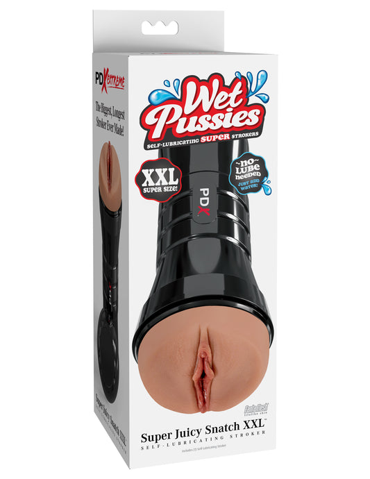PDX EXTREME WET PUSSIES SUPER JUICY SNATCH XXL - BROWN