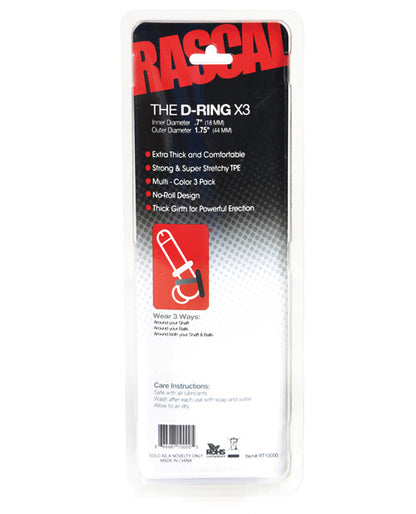 RASCAL THE D-RING 3PK