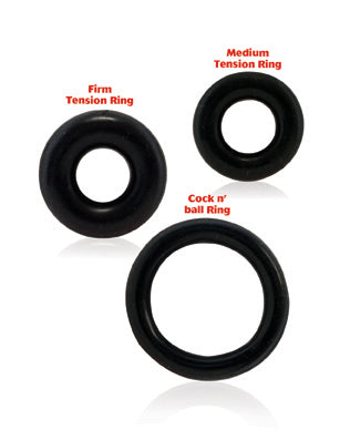 RING O 3PACK BLACK