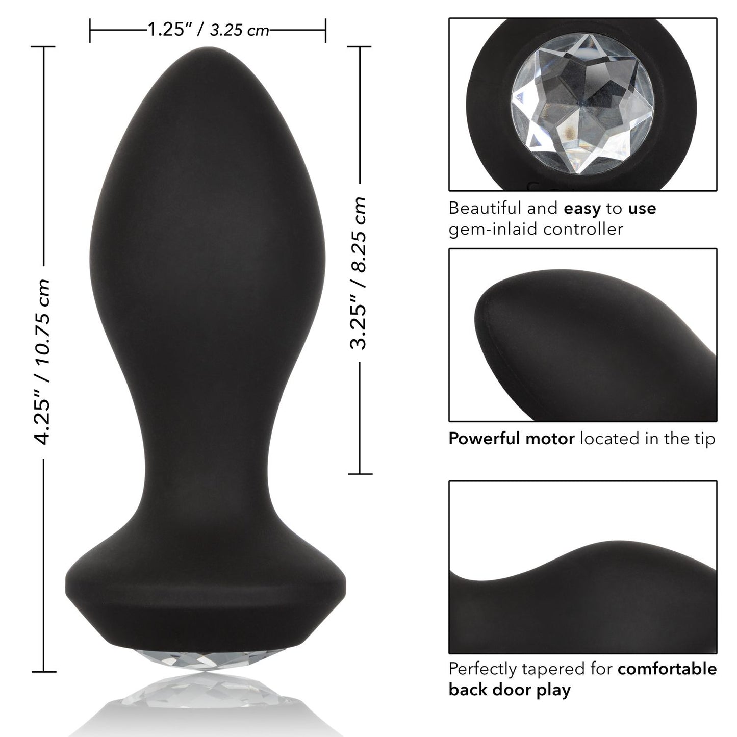 POWER GEM VIBRATING PETITE CRYSTAL PROBE