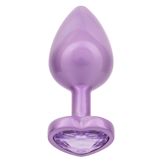 JEWEL LARGE AMETHYST HEART PLUG