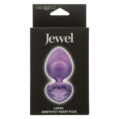 JEWEL LARGE AMETHYST HEART PLUG