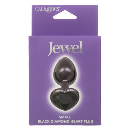 JEWEL SMALL BLACK DIAMOND HEART PLUG