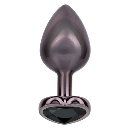 JEWEL LARGE BLACK DIAMOND HEART PLUG
