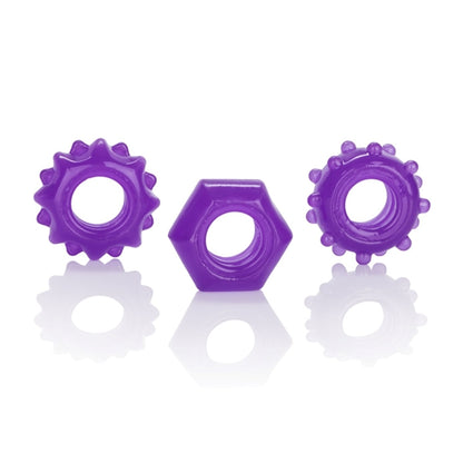 REVERSIBLE RING SET PURPLE