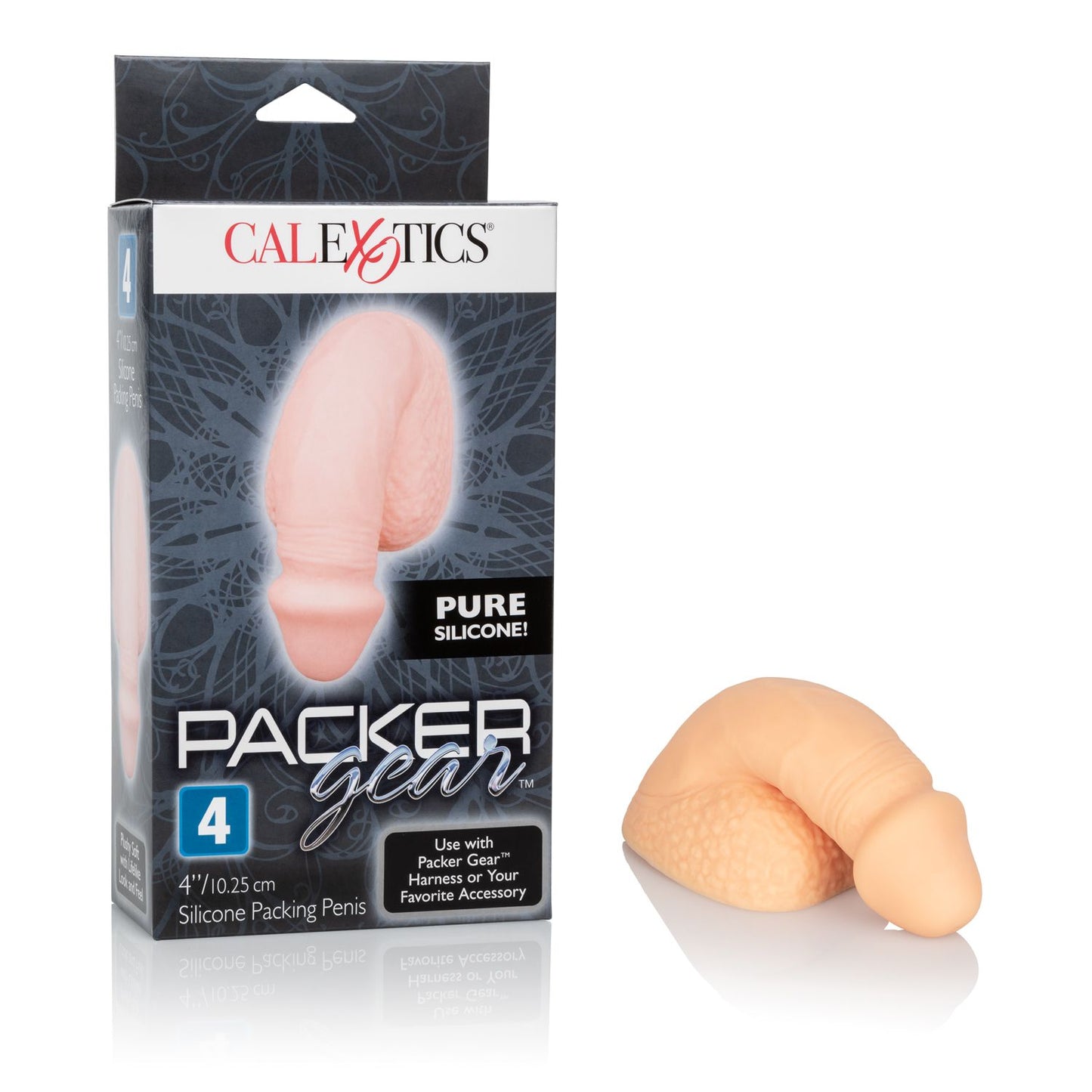 PACKER GEAR 4IN SILICONE PENIS IVORY