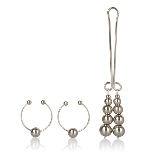 INTIMATE PLAY NIPPLE/CLIT NON- PIERCING SILVER
