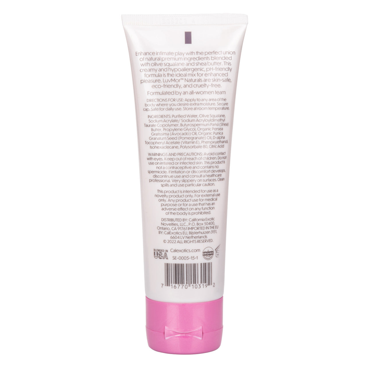 LUVMOR NATURALS HYBRID PERSONAL LUBRICANT 4OZ