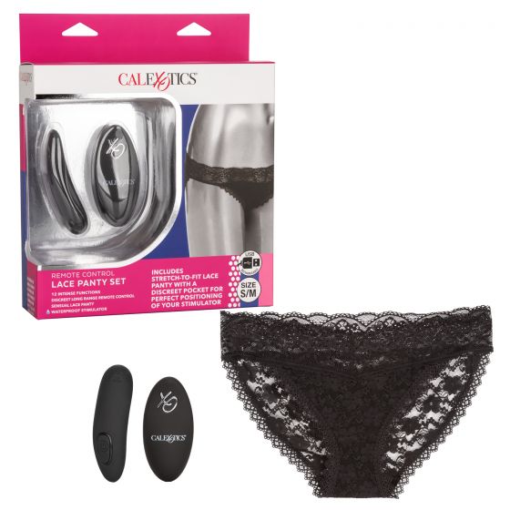 REMOTE CONTROL LACE PANTY SET S/M