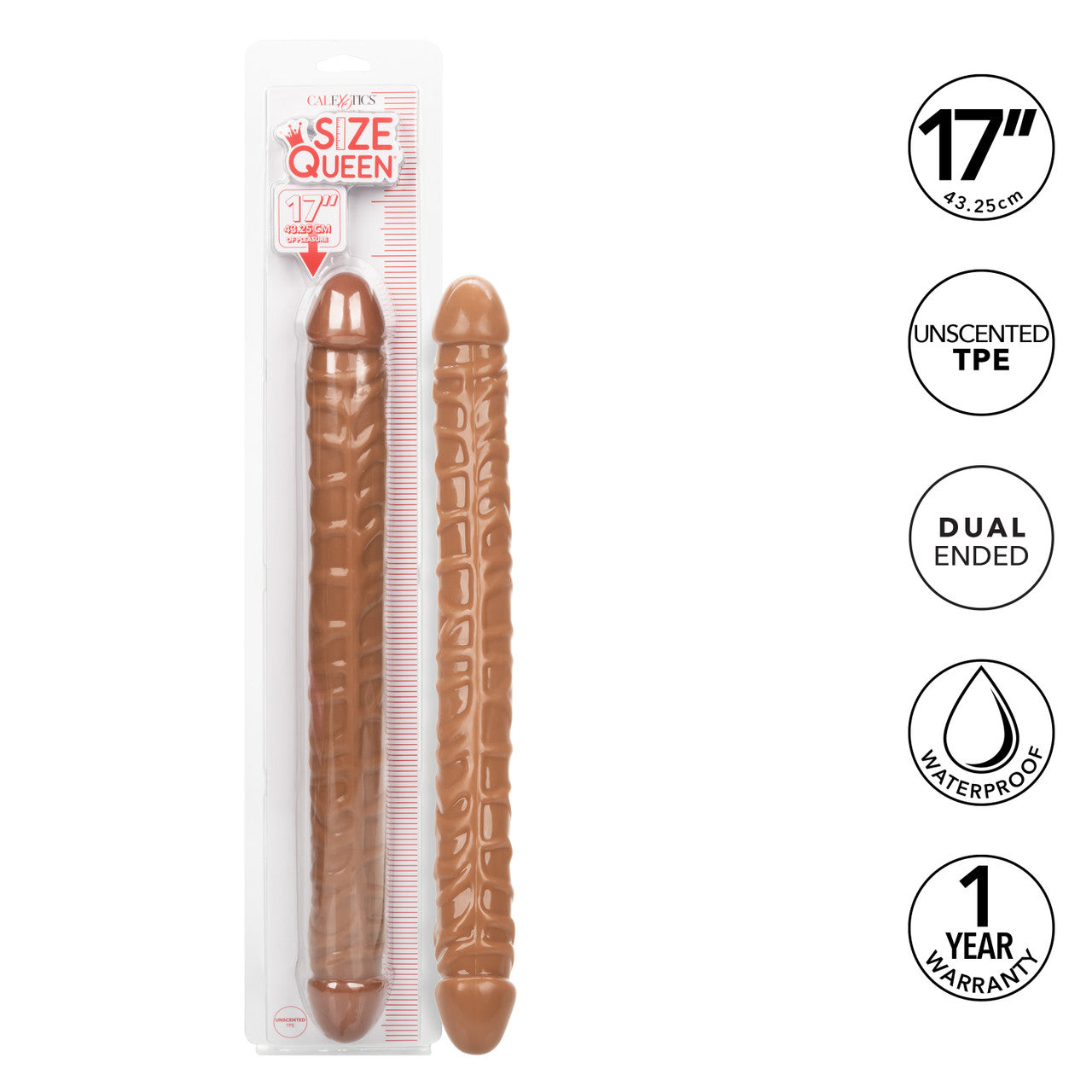 SIZE QUEEN 17IN BROWN
