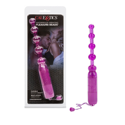 PLEASURE BEADS VIB. W/P PURPLE