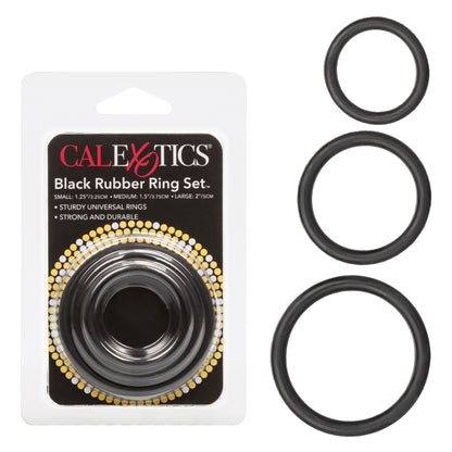 RUBBER RING BLACK 3PC SET