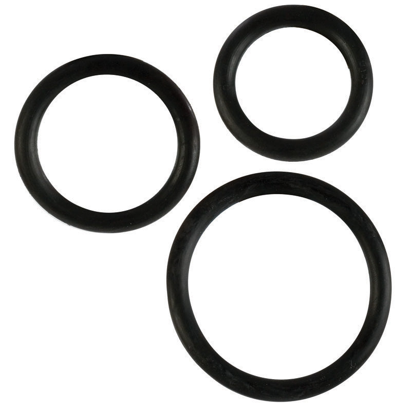 RUBBER RING BLACK 3PC SET