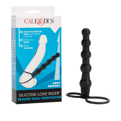 LOVE RIDER BEADED DUAL PENETRATOR BLACK