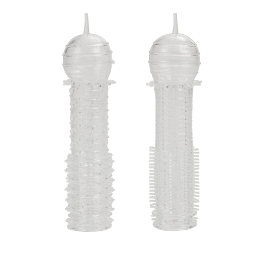 SENSO SILICONE-SLEEVE 2 PACK CLEAR