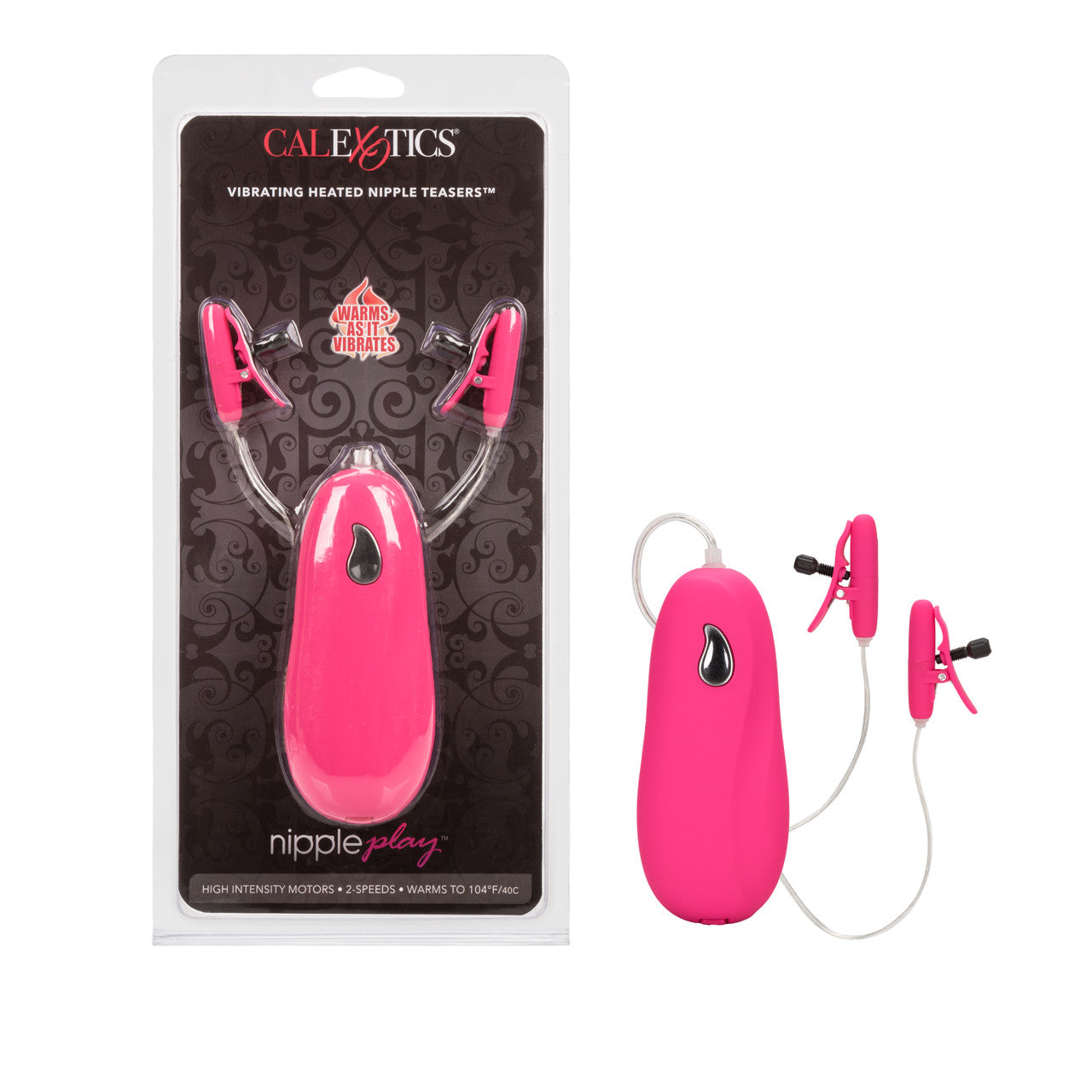 NIPPLE PLAY NIPPLE TEASERS VIBRATING HEATED PINK