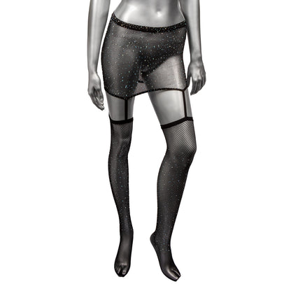 RADIANCE PLUS SIZE 1PC GARTER SKIRT W/ THIGH HIGHS