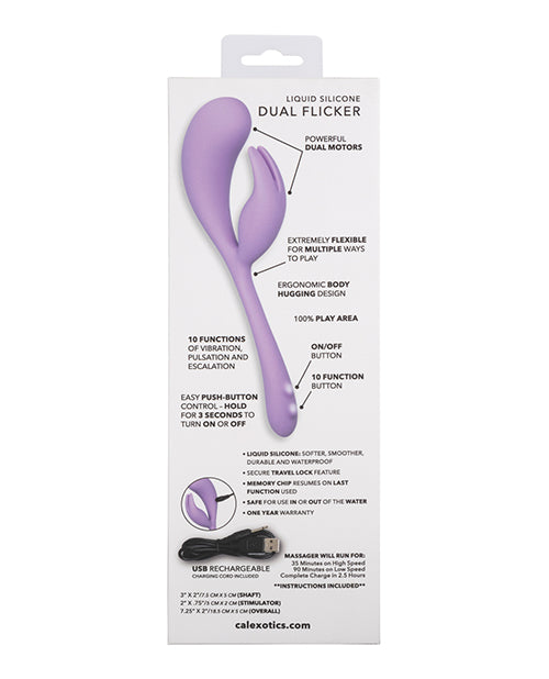 ELLE LIQUID SILICONE DUAL FLICKER