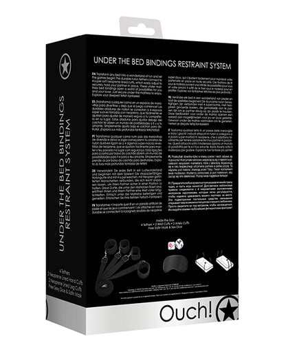 UNDER BED BINDINGS RESTRAINT KIT BLACK