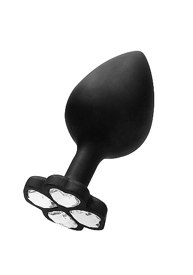 REGULAR LUCKY DIAMOND BUTT PLUG BLACK