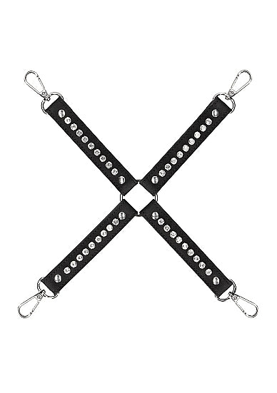 DIAMOND STUDDED HOGTIE BLACK