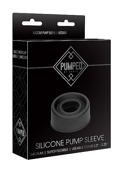 PUMPED SILICONE PUMP SLEEVE MEDIUM BLACK
