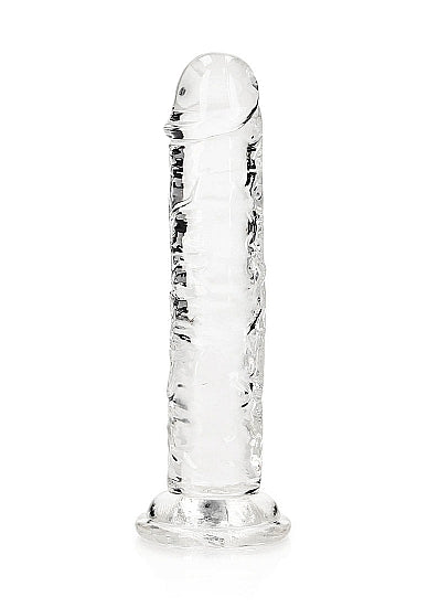 REALROCK STRAIGHT REALISTIC 6 IN DILDO TRANSPARENT