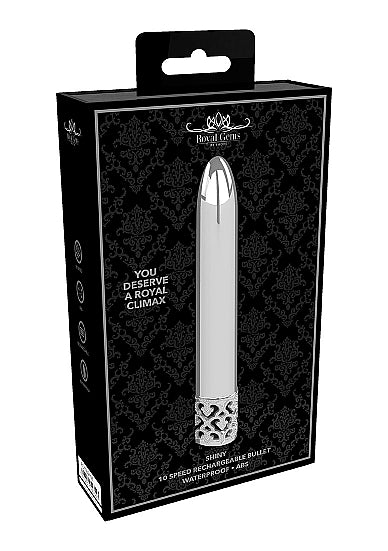 ROYAL GEMS SHINY POWERFUL VIBE RECHARGEABLE SILVER