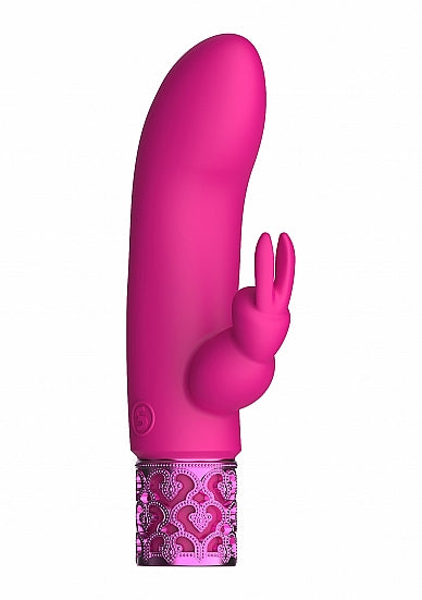 ROYAL GEMS DAZZLING PINK RECHARGEABLE SILICONE BULLET