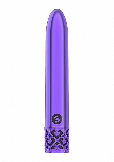 ROYAL GEMS SHINY PURPLE ABS BULLET RECHARGEABLE