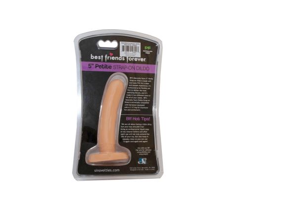 BFF PETITE STRAP ON FLESH 5IN